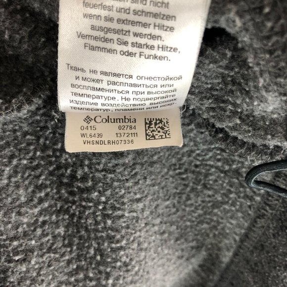 Columbia Womens Benton Springs Fleece Jacket Full Zip Cinch Waist Pockets Gray M - Picture 5 of 5